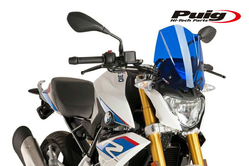 Puig 8920A NEW GENERATION SPORT BLUE BMW G310R (16-22) プーチ スクリーン カウル