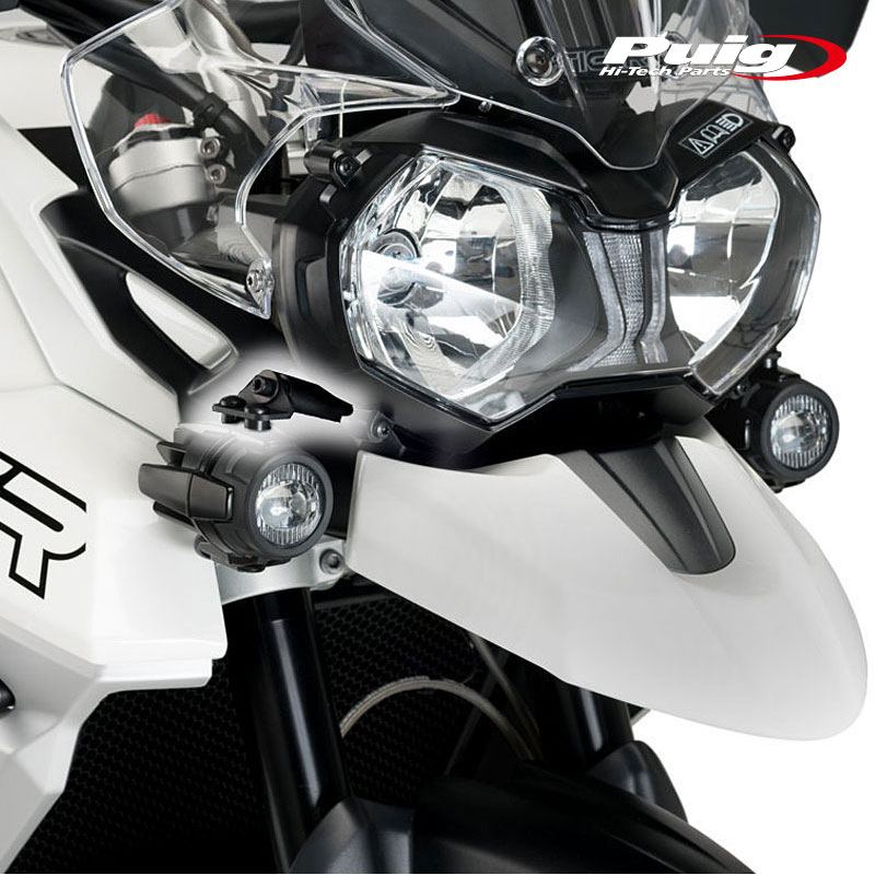 Puig 1350N SUPPORTS AUXILIARY LIGHTS TRIUMPH TIGER800 XC (18-20) プーチ LED フォグランプ ステー