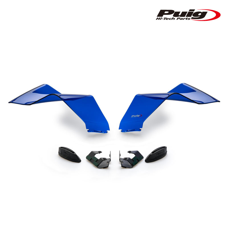 [訳あり35％OFF]Puig 20523A FRONTAL SPOILER GP [BLUE] YAMAHA YZF-R1 (20-23) YZF-R1M (20-23) プーチ カウル サイドカバー