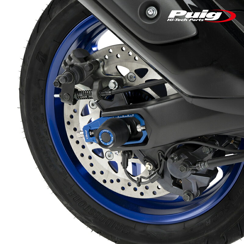 樂天商城 - Puig 20693A CHAIN TENSIONER[BLUE]YAMAHA T-MAX530 (12-19)T-MAX560 (20-22) プーチ チェーン テンショナー