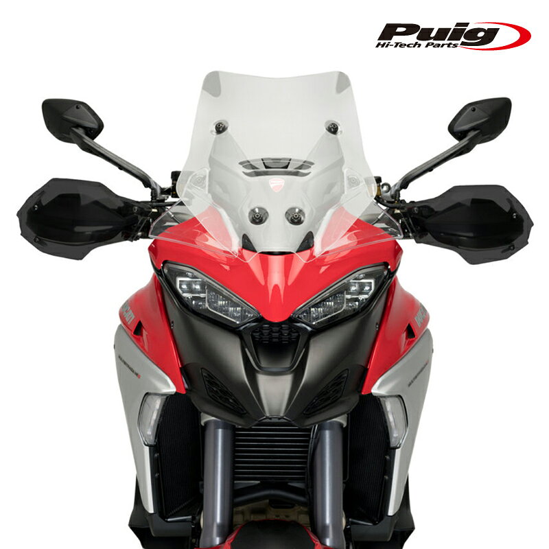 樂天商城 - Puig 20772F HANDGUARDS EXTENSION [DARK SMOKE] MULTISTRADA V4/V4 PIKES PEAK (21-25) プーチ ハンドガード エクステンション