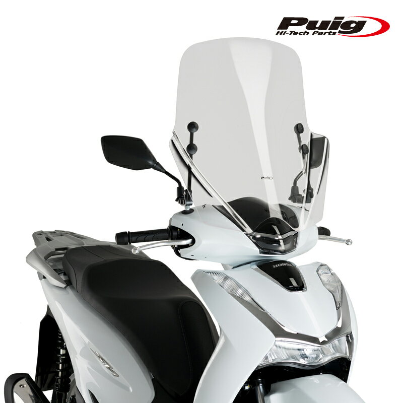 Puig 20365W WINDSHIELD T.X. [CLEAR] HONDA SH 125I 4T E5 (21-25)SH 150I 4T E5 (21-25)SH 350i E5 (21-24)プーチ スクリーン カウル
