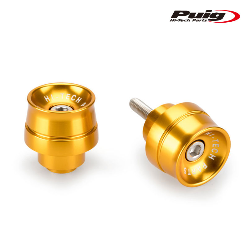 Puig 21012O SHORT BAR ENDS WEIGHTS WITH RIM GOLD HONDA CB500 (93-04) CB600F HORNET (98-15) CB750 (93-03) CB900F HORNET (02-05) ハンドルバーエンド プーチ