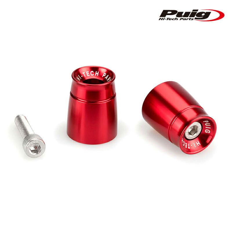 Puig 21034R BAR ENDS SPORT MODEL [RED] KYMCO AK 550 (17-23) AK550 PREMIUM (24-25) バーエンド スポーツ プーチ
