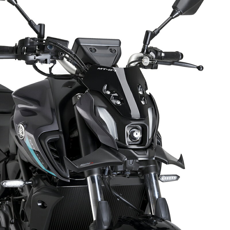 Puig 21129C NAKED FRONT SPOILER [CARBON PRINT] YAMAHA MT-07 (21-23) プーチ カウル サイドカバー