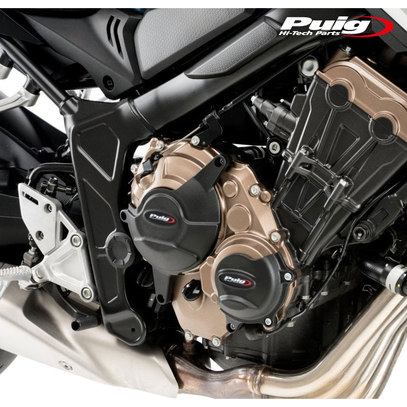 Puig 21367N ENGINE PROTECTIVE COVER HONDA CB650R NEO SPORTS CAFE (21-25) CBR650R (21-25) CB750 HORNET (23-25) プーチ エンジンカバー