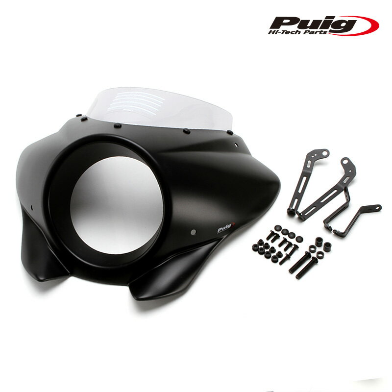 Puig 21604H SEMIFARINGS MIRAGE SPORT Matt BlackHONDA CMX1100 REBEL (21-23) プーチ セミフェアリング