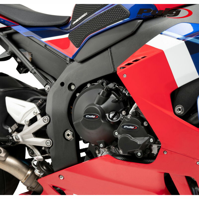 Puig 21706N ENGINE PROTECTIVE COVER HONDA CBR1000RR-R FIREBLADE (20-25) CBR1000RR-R FIREBLADE SP (20-25) プーチ エンジンカバー FIM承認タイプ