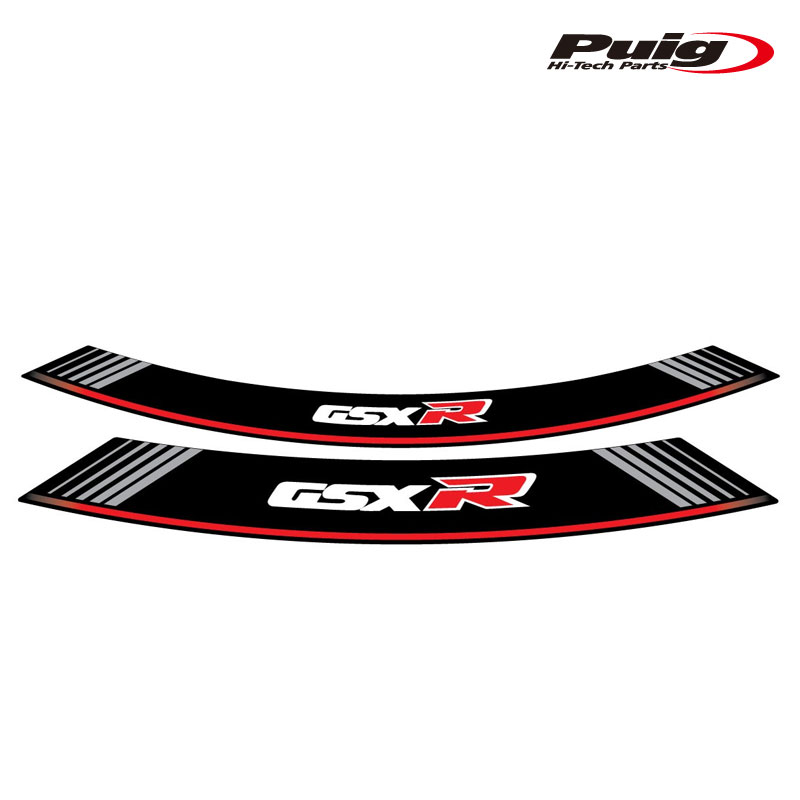 Puig 5525P SPECIAL ARCH STRIPS [SILVER] SUZUKI GSX-R1000 (01-22) GSX-R125 (17-21) GSX-R250 (17-21) GSX-R600 (96-16) GSX-R750 (96-16)プーチ リムステッカーキット