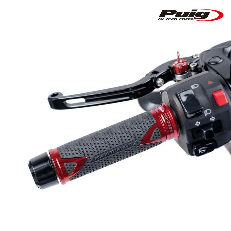Puig 6325R HI-TECH RADIKAL GRIPS [RED] 119mm 汎用 プーチ ラディカル グリップ ハンドルバーエンド