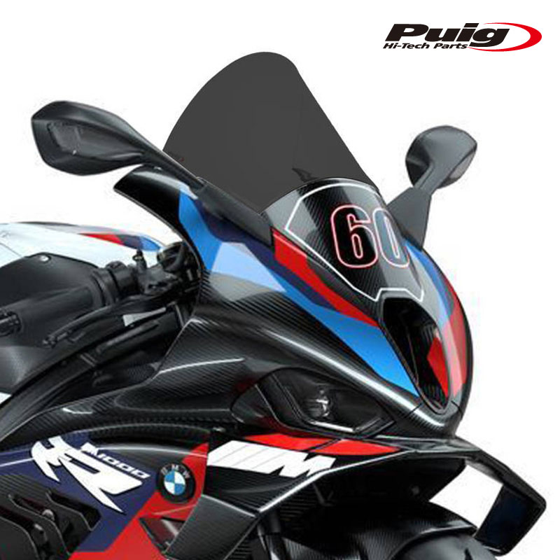 Puig 21617F R-RACER SCREEN [DARK SMOKE] BMW M1000RR (23-24) プーチ レーシングスクリーン