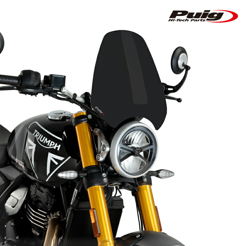 Puig 21933J WINDSHIELD NEW GENERATION SPORT [MATT BLACK] TRIUMPH SCRAMBLER 400X(24-) SPEED 400(24-) プーチ　スクリーン カウル