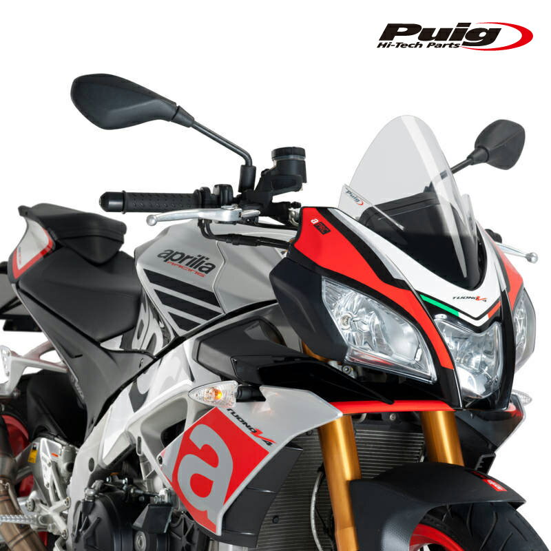 Puig 7615W RACING-SCREEN [CLEAR] aprilia TUONO V4 1100 RR/FACTORY (15-20) TUONO 125 (17-24) プーチ スクリーン カウル