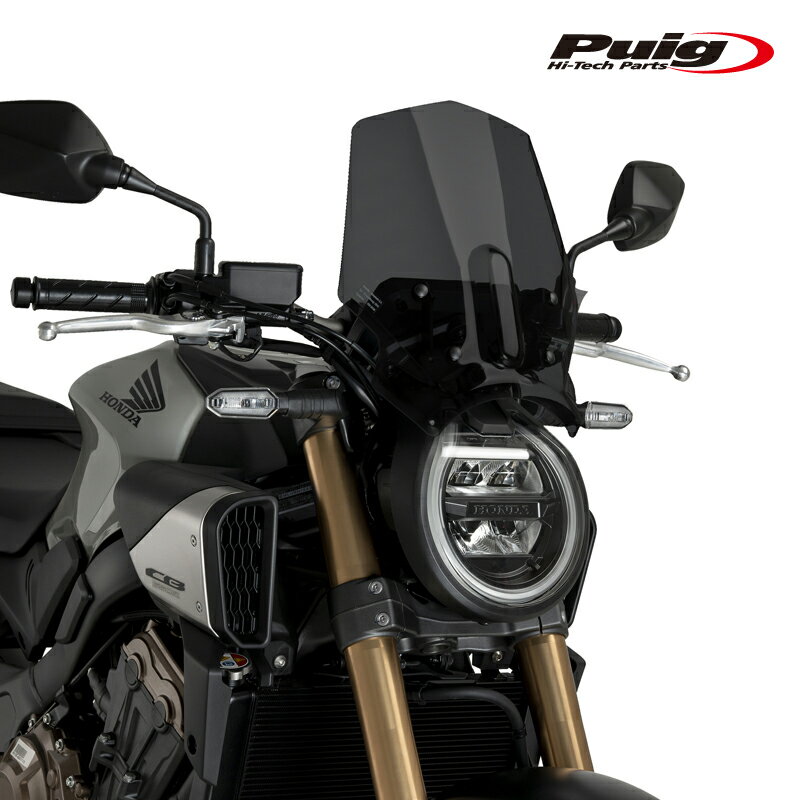 Puig 21960F NEW GENERATION WINDSHIELD SPORT [DARK SMOKE] HONDA CB650R NEO SPORTS CAFE (24-25) プ..