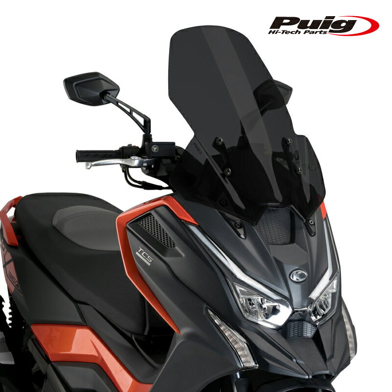 Rakuten - Puig 21149F WINDSHIELD V-TECH LINE TOURING [DARK SMOKE] KYMCO DT X125(22-25) DT X350(22-26) プーチ スクリーン カウル