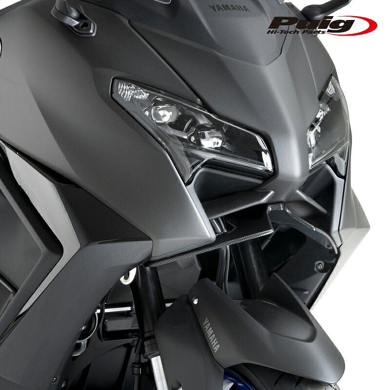 Puig 22605C DOWNFORCE NAKED FRONTAL SPOILERS [CARBON LOOK] YAMAHA T-MAX 560 / TECH MAX(25-26) プーチ フロントダウンフォース スポイラー