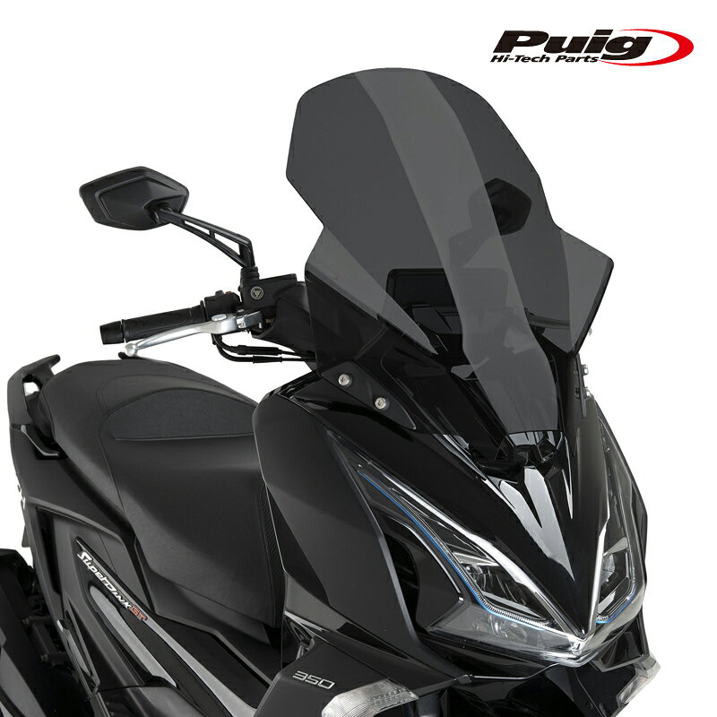 Puig 22697F WINDSHIELD V-TECH LINE TOURING [DARK SMOKE] KYMCO SUPER DINK 125 GT (25-) プーチ ツーリング スクリーン