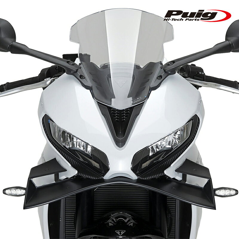 Puig 22832J FRONTAL SPOILER GP [MATT BLACK] TRIUMPH DAYTONA 660 (24-25) プーチ フロントスポイラー