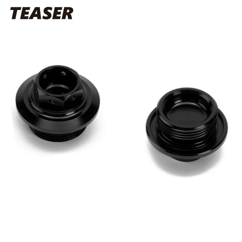 TEASER【S2U2K】 (ティーザー) オイルフィラーキャップ Y／P3.0／BLACK YAMAHA 汎用　FJR／FZ1／XJR／YZF／他　汎用《M27×P3.0ネジ山》