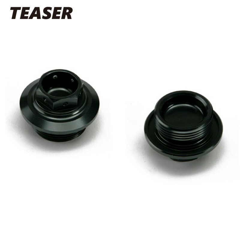 TEASER【S2U2M】 (ティーザー) オイルフィラーキャップ Y／P3.0／GUN METALLIC YAMAHA 汎用　FJR／FZ1／XJR／YZF／他　汎用《M27×P3.0ネジ山》