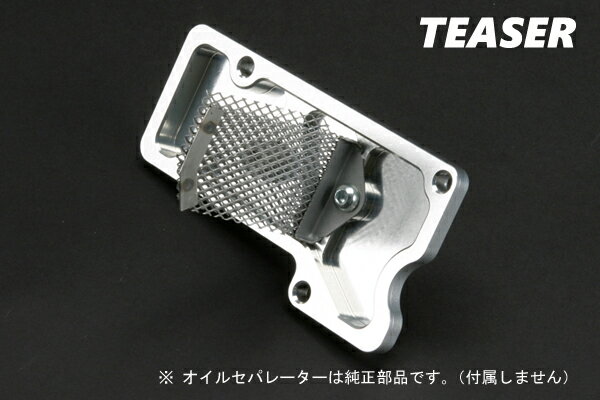 TEASER【P4C2S】 (ティーザー) ブリザーカバー内圧コントロールバルブ付 SILVER/T2 ZEPHYR1100《全年式》