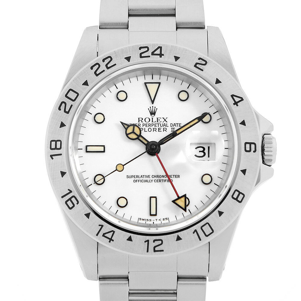 【ローン60回払い特別低金利】ロレックス エクスプローラーII 16570 ホワイト シングルバックル パティーナ オールトリチウム N番 N番 メンズ【中古】【腕時計】【送料無料】【返品OK】のサムネイル