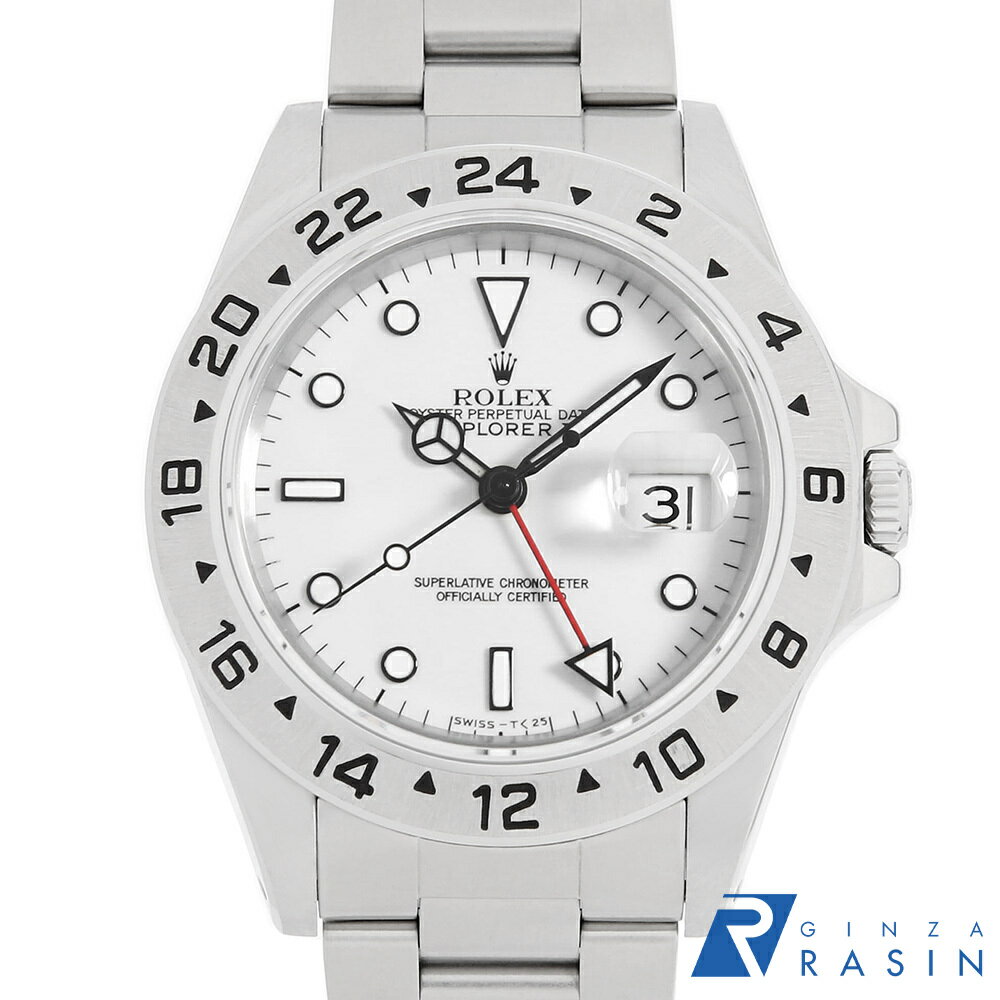 【ローン60回払い特別低金利】ロレックス エクスプローラーII 16570 ホワイト シャイニーダイアル オールトリチウム シングルバックル N番 メンズ【中古】【腕時計】【送料無料】【返品OK】のサムネイル