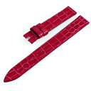 【最大3万円クーポン&ポイント2倍】RASINオリジナル フランクミュラー ロングアイランド 尾錠用 クロコダイル 裏ラバー 艶有り 赤/レッド 12mm-12...