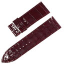 【最大3万円クーポン&ポイント2倍】RASINオリジナル フランクミュラー ロングアイランド 尾錠用 クロコダイル 裏ラバー 艶有り ボルドー 24mm-22m...