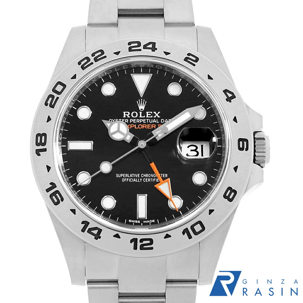 【最大3万円クーポン＆ポイント2倍】ロレックス エクスプローラーII 216570 ブラック ランダム番 メンズ【中古】【腕時計】【送料無料】【返品OK】【ローン60回払い特別低金利】のサムネイル