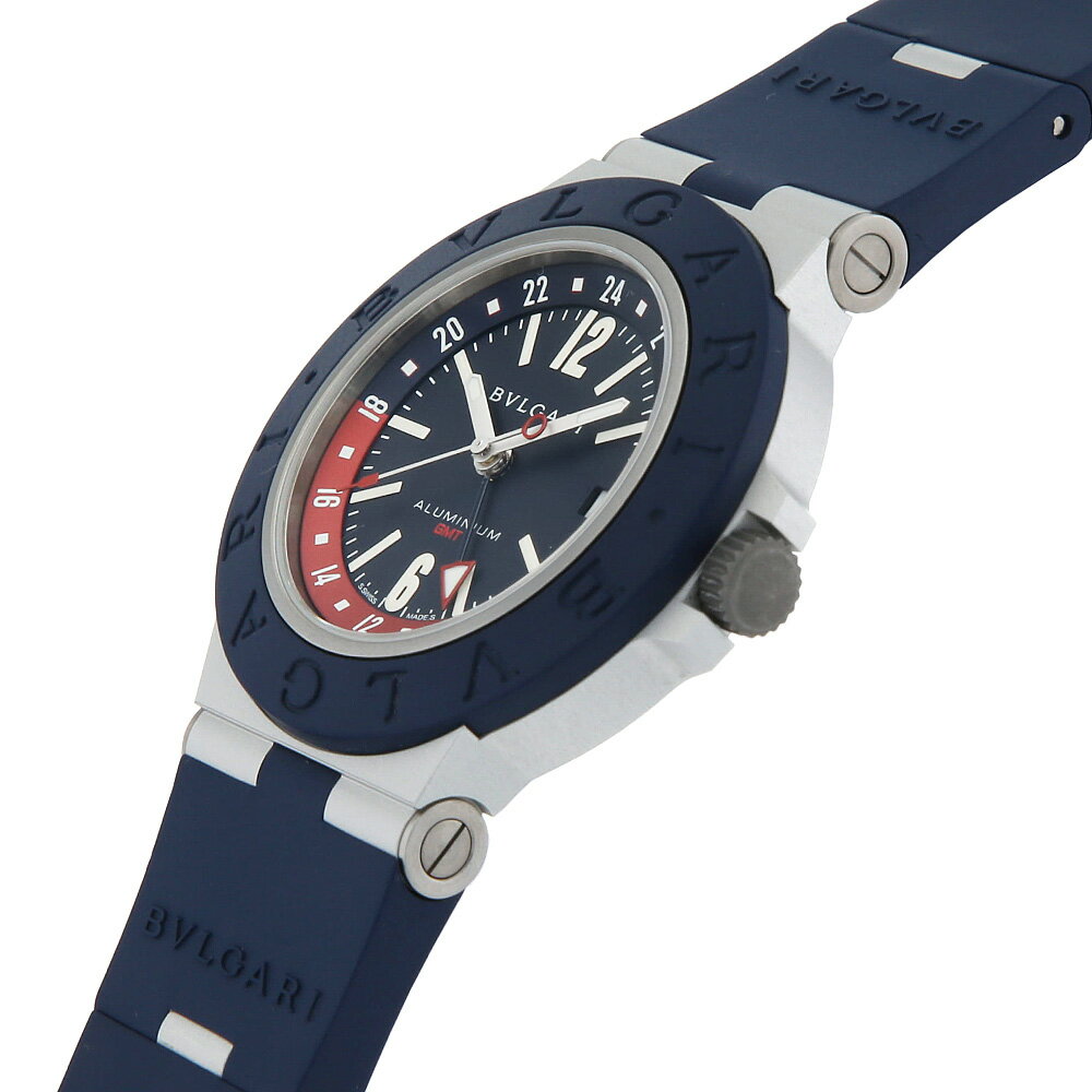 【最大3万円クーポン＆ポイント2倍】ブルガリ アルミニウム GMT 103554 メンズ【中古】【腕時計】【送料無料】【返品OK】【ローン60回払い特別低金利】