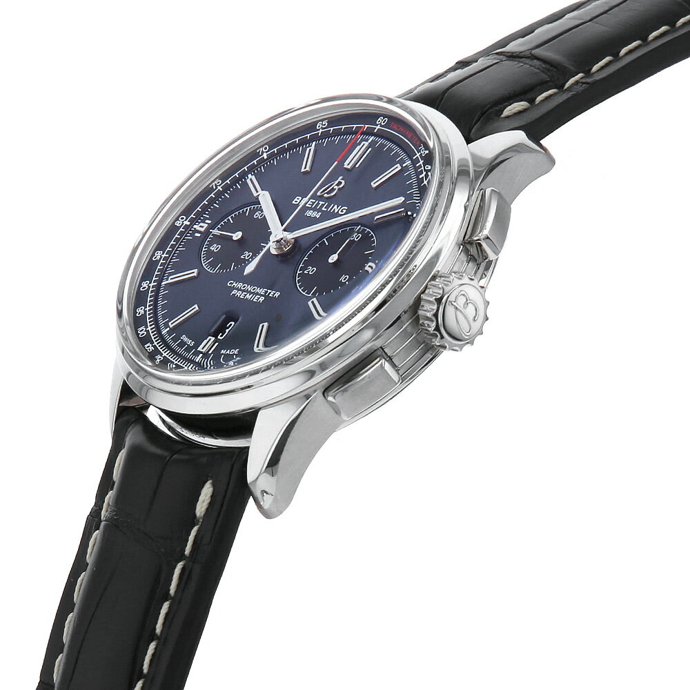 【最大3万円クーポン＆ポイント2倍】ブライトリング プレミエ B01 クロノグラフ42 ブラックMOP 日本限定200本 AB01183A1B1P1(AB0118) メンズ【中古】【腕時計】【送料無料】【返品OK】【ローン60回払い特別低金利】