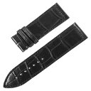 RASINオリジナル フランクミュラー ロングアイランド 尾錠用 クロコダイル 裏ラバー 艶消し 黒/ブラック 24mm-22mm FMLIAB2422【WEB...