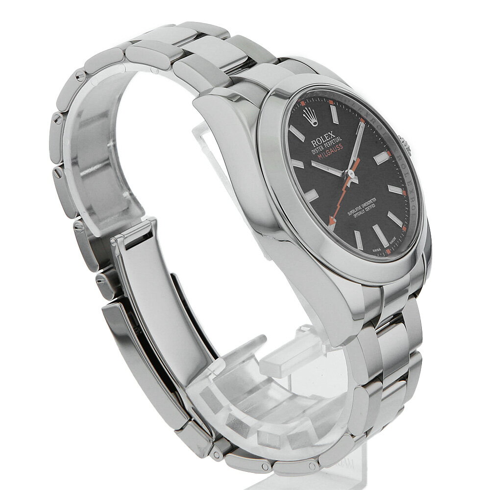 【最大3万円クーポン＆ポイント2倍】ロレックス ミルガウス 116400 ブラック V番 メンズ【中古】【腕時計】【送料無料】【返品OK】【ローン60回払い特別低金利】