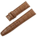 RASINオリジナル IWC ポルトギーゼ 尾錠用革ベルト クロコダイル 裏ラバー 艶消し 薄茶/ライトブラウン 20mm-18mm IWPGAB2018【WE...