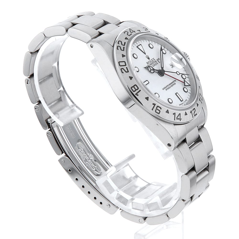 【ローン60回払い特別低金利】ロレックス エクスプローラーII 16570 ホワイト オールトリチウム シングルバックル N番 メンズ【中古】【腕時計】【送料無料】【返品OK】