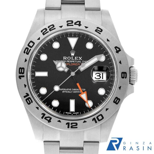 【ローン60回払い特別低金利】ロレックス エクスプローラーII 216570 ブラック ランダム番 メンズ【中古】【腕時計】【送料無料】【返品OK】