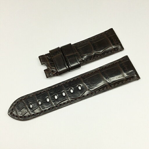 RASINオリジナル パネライ ルミノール Dバックル用 クロコダイル 裏ラバー 艶消し 濃茶/ダークブラウン 24mm-22mm OPLNDB2422【WEB限定品】【腕時計】【ストラップ】【送料無料】 RASINオリジナル パネライ ルミノール Dバックル用 クロコダイル 裏ラバー 艶消し 濃茶/ダークブラウン 24mm-22mm OPLNDB2422【WEB限定品】【腕時計】【ストラップ】【送料無料】