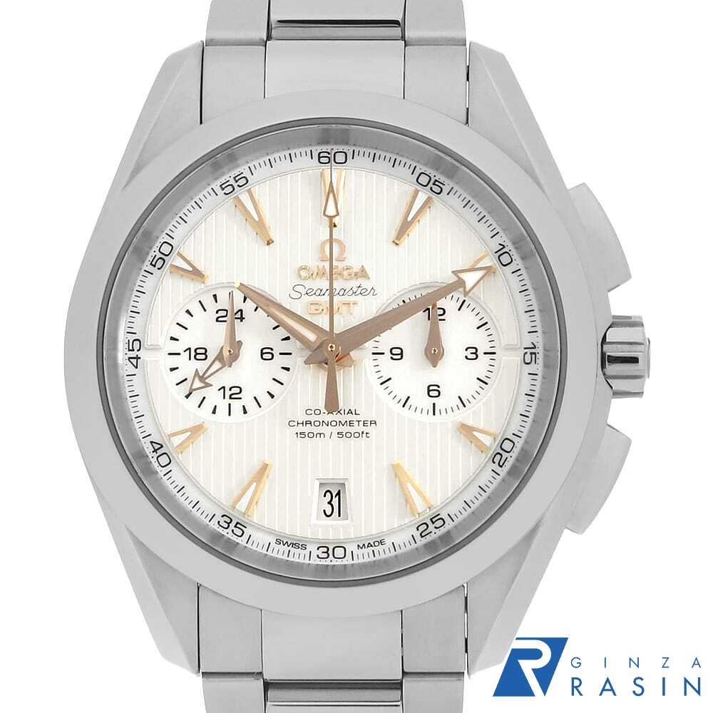 【最大3万円クーポン&ポイント2倍】オメガ シーマスター アクアテラ クロノグラフ GMT 231.10.43.52.02.001 メンズ【中古】【腕時計】【送料無料】【返品OK】【ローン60回払い特別低金利】