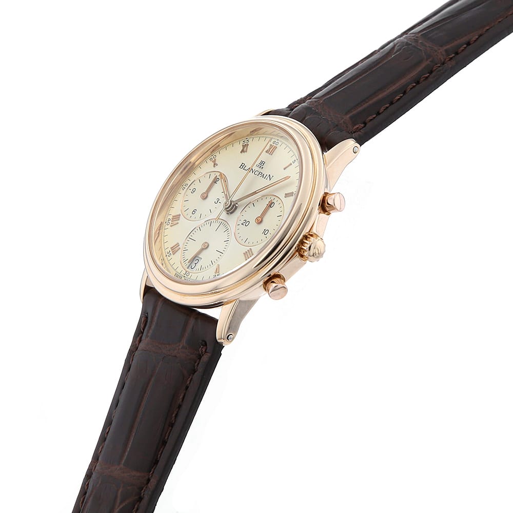 【最大3万円クーポン＆ポイント2倍】ブランパン ヴィルレ クロノグラフ 1185-3318-55 メンズ【中古】【腕時計】【送料無料】【返品OK】【ローン60回払い特別低金利】