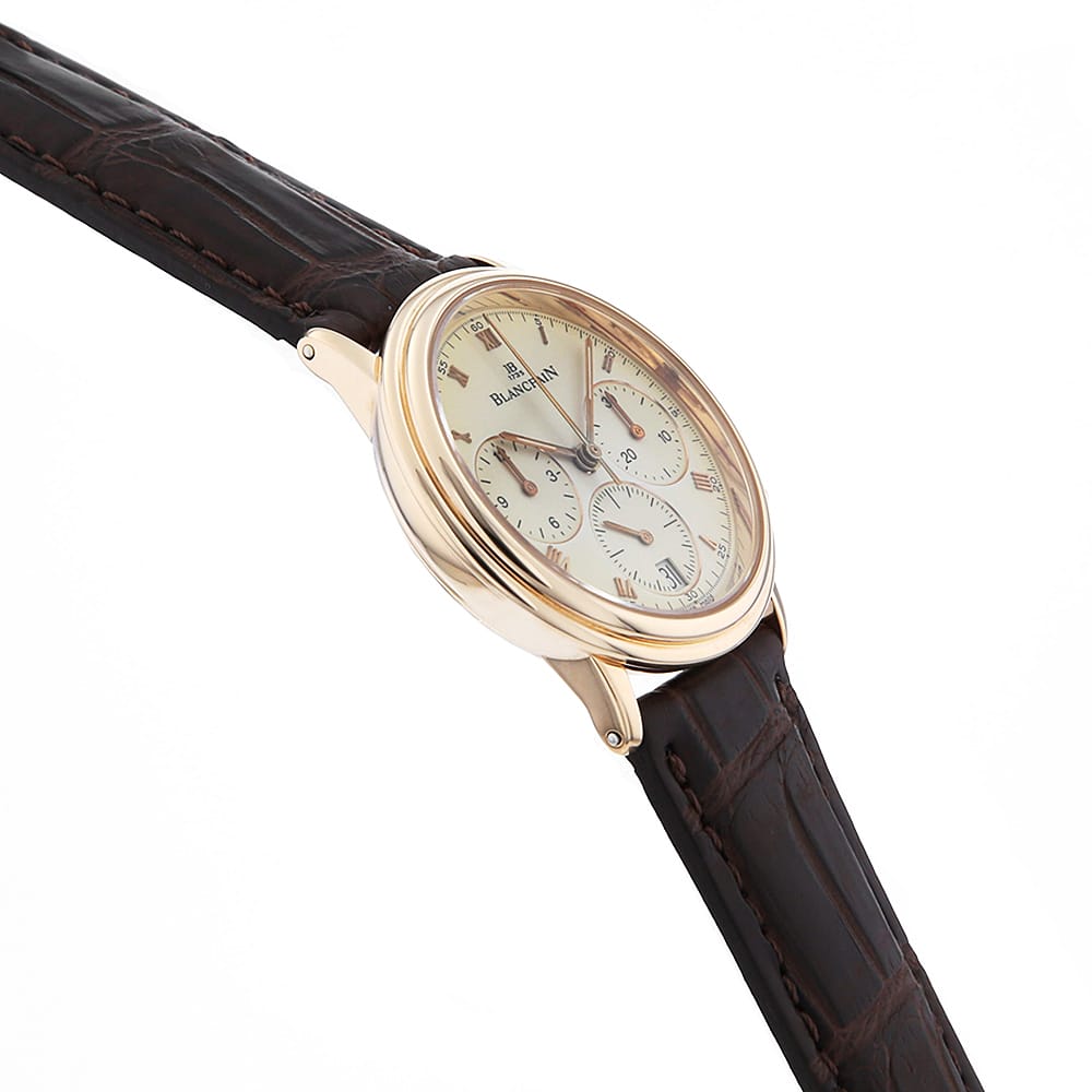 【最大3万円クーポン＆ポイント2倍】ブランパン ヴィルレ クロノグラフ 1185-3318-55 メンズ【中古】【腕時計】【送料無料】【返品OK】【ローン60回払い特別低金利】