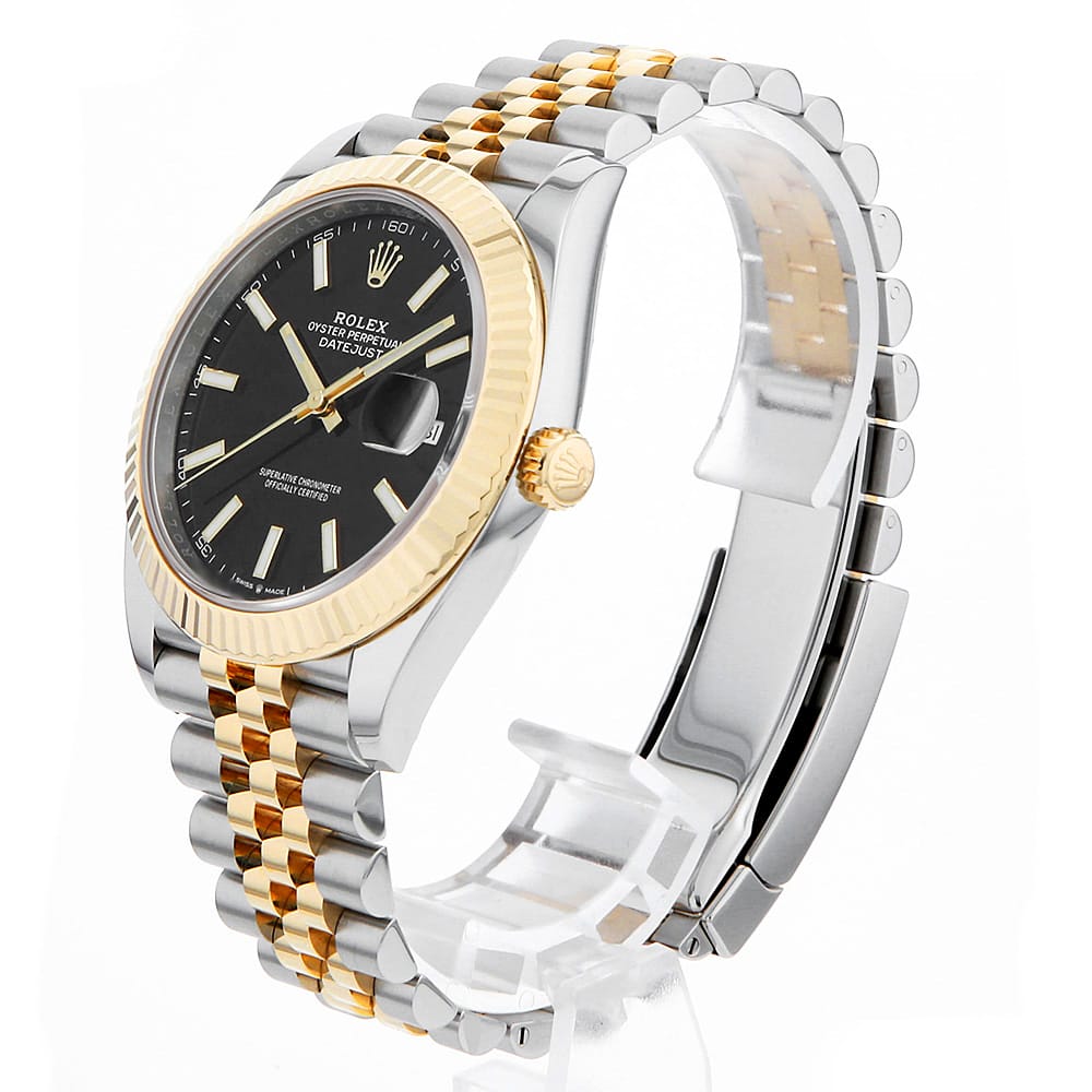 【ローン60回払い特別低金利】ロレックス デイトジャスト 126333 ブラック バー 5列 ジュビリーブレス ランダム番 メンズ【中古】【腕時計】【送料無料】【返品OK】