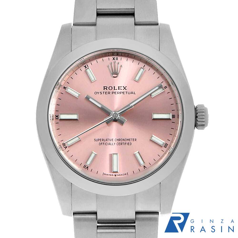 【最大3万円クーポン＆ポイント2倍】ロレックス オイスターパーペチュアル 124200 ピンク バー ランダム番 メンズ【中古】【腕時計】【送料無料】【返品OK】【ローン60回払い特別低金利】のサムネイル