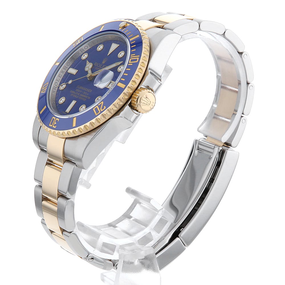 【ローン60回払い特別低金利】ロレックス サブマリーナ デイト 8Pダイヤ 116613GLB ブルー G番 メンズ【中古】【腕時計】【送料無料】【返品OK】