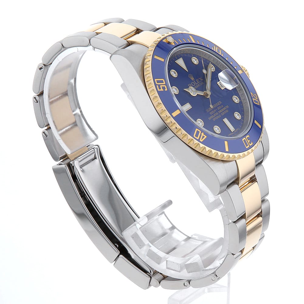 【ローン60回払い特別低金利】ロレックス サブマリーナ デイト 8Pダイヤ 116613GLB ブルー G番 メンズ【中古】【腕時計】【送料無料】【返品OK】