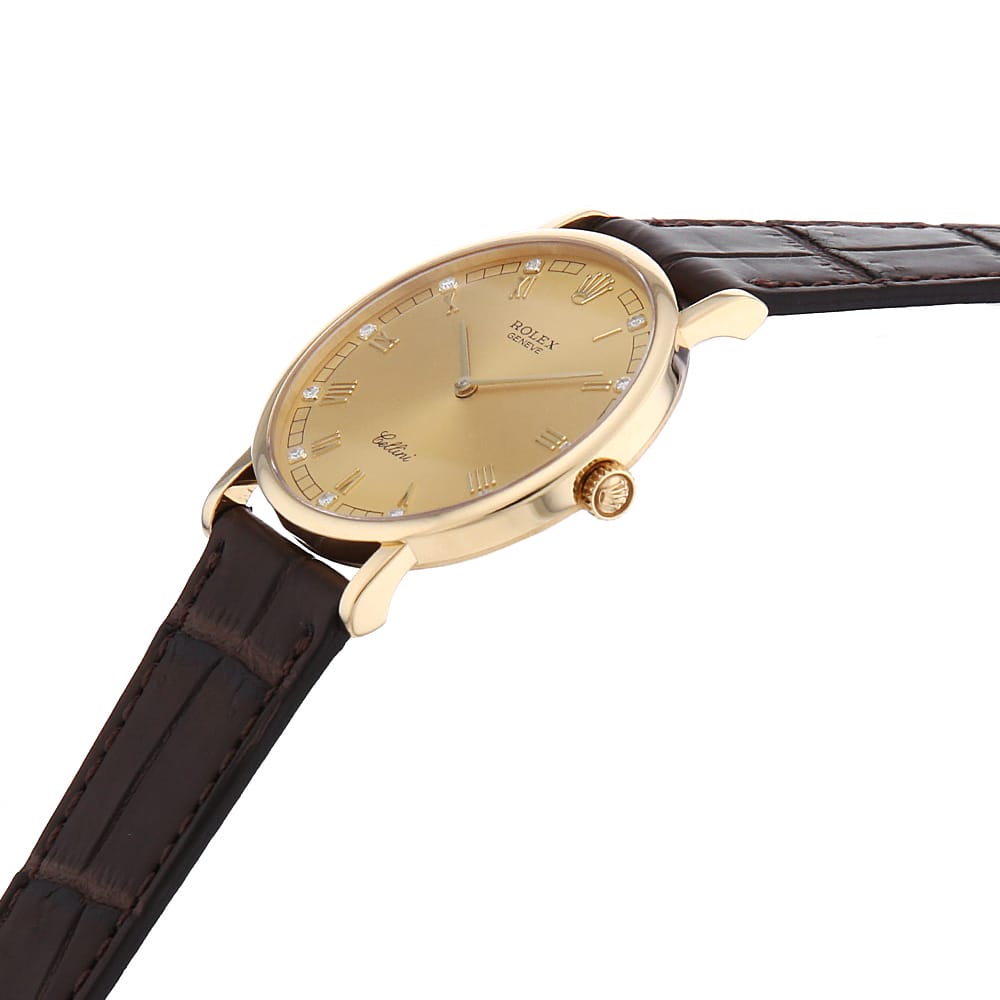 【最大4万円クーポン＆ポイント2倍】ロレックス チェリーニ 5112/8G シャンパン W番 メンズ【中古】【腕時計】【送料無料】【返品OK】【ローン60回払い特別低金利】