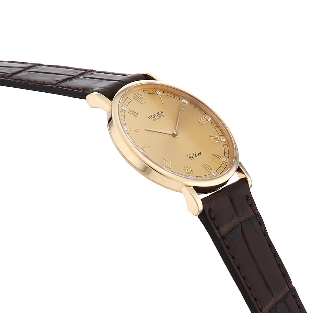 【最大4万円クーポン＆ポイント2倍】ロレックス チェリーニ 5112/8G シャンパン W番 メンズ【中古】【腕時計】【送料無料】【返品OK】【ローン60回払い特別低金利】