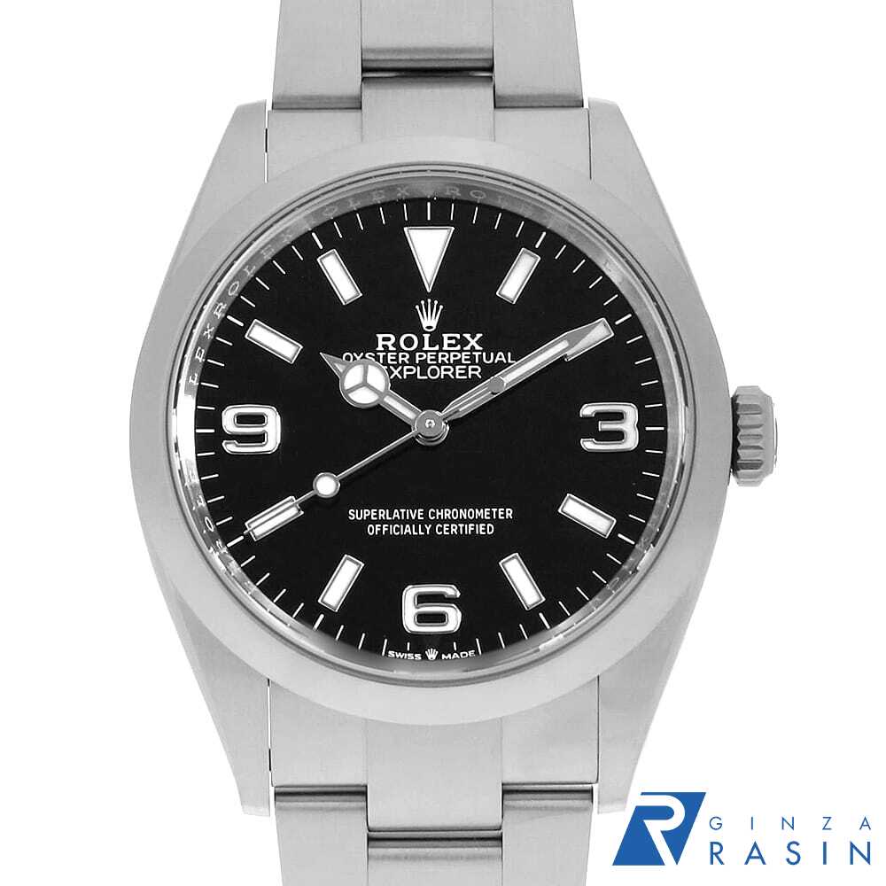 【ローン60回払い特別低金利】ロレックス エクスプローラー36 124270 ブラック ラ...