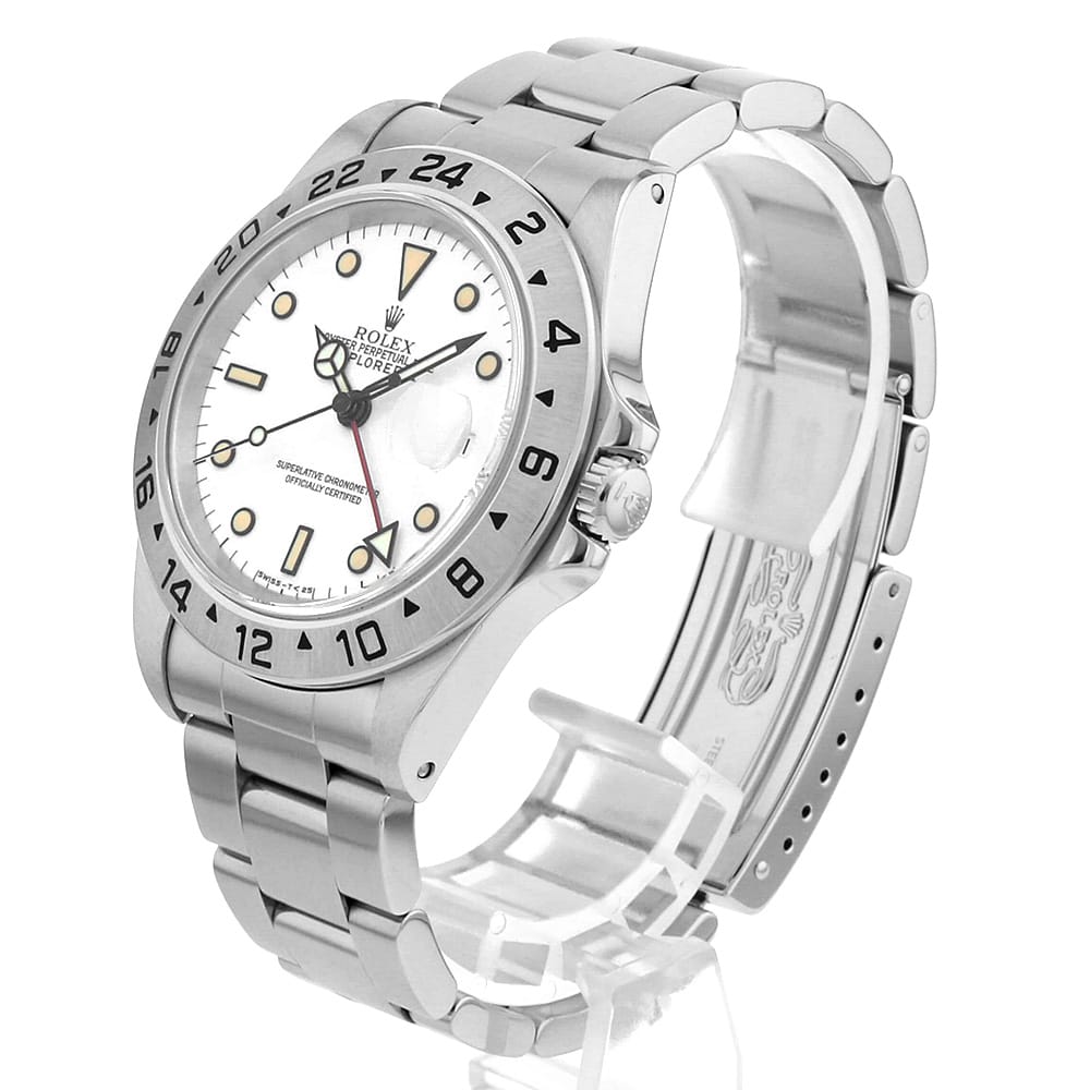 【ローン60回払い特別低金利】ロレックス エクスプローラーII 16570 ホワイト パティーナ オールトリチウム シングルバックル N番 メンズ【中古】【腕時計】【送料無料】【返品OK】