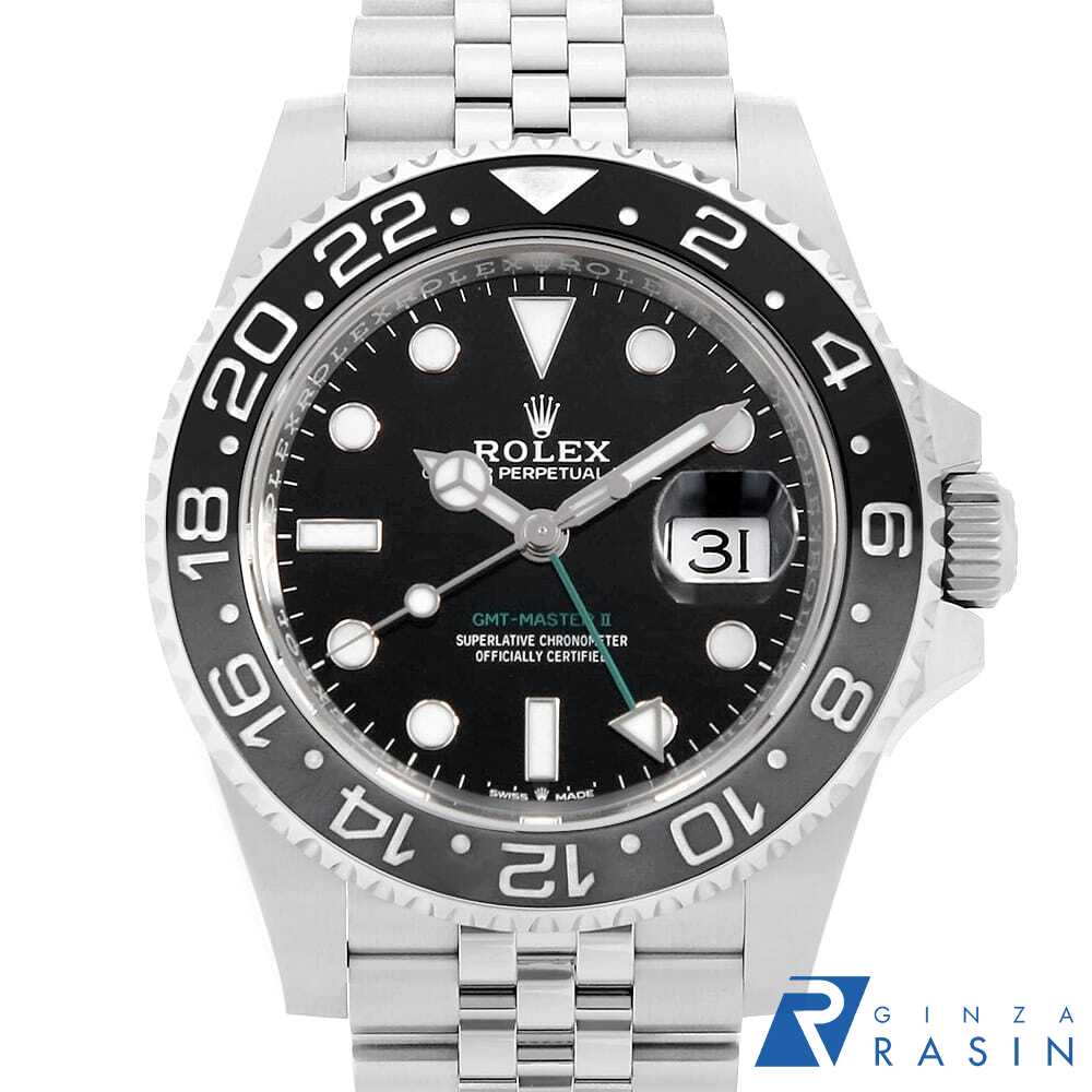 【ローン60回払い特別低金利】ロレックス GMTマスターII 126710GRNR ブラック 5列 ...